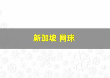 新加坡 网球